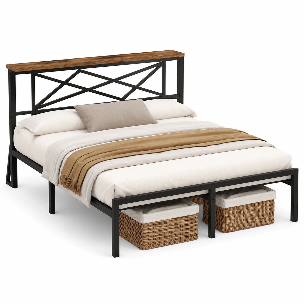 lit-double-en-metal-avec-tete-led-et-ports-usb-etageres-integrees-espace-de-rangement-32cm-xbcwaj6581ww