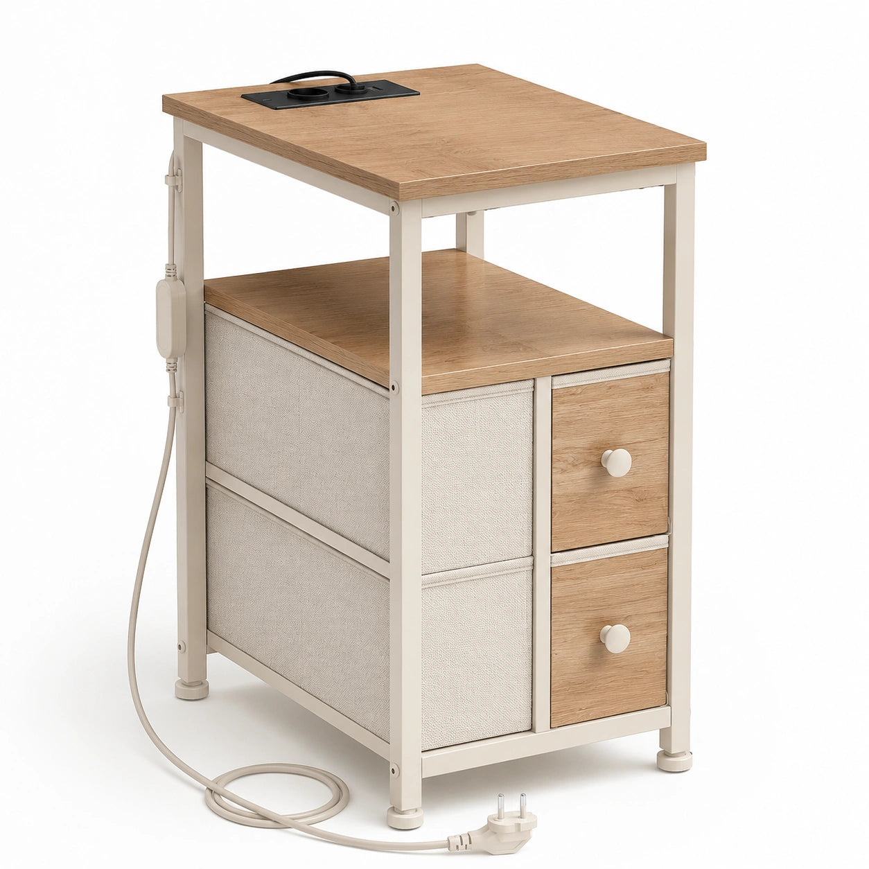 table-d-appoint-avec-eclairage-led-et-multiprise-integree-2-tiroirs-marron-rustique-bltbft6510rp